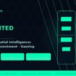 ARK Augmented Reality 2026 complete guide featuring an AI-powered spatial computing interface with AR wireframe overlays, hex-grid pattern, and key statistics including 1 trillion dollar market projection and 350 million daily AR users