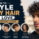 how to style curly hair men