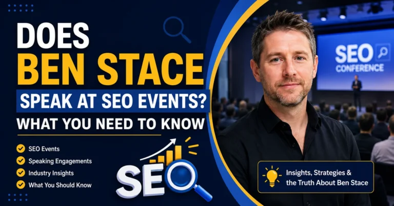 Does Ben Stace Speak At SEO Events