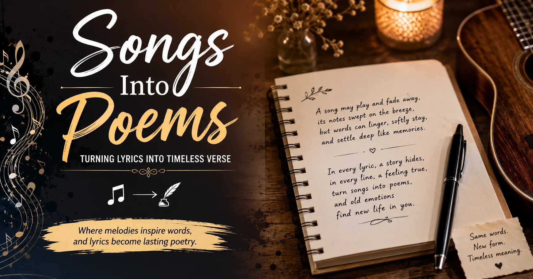 Songs Into Poems