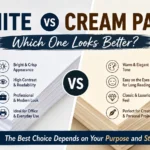 White vs Cream Paper