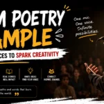 Slam Poetry Sample