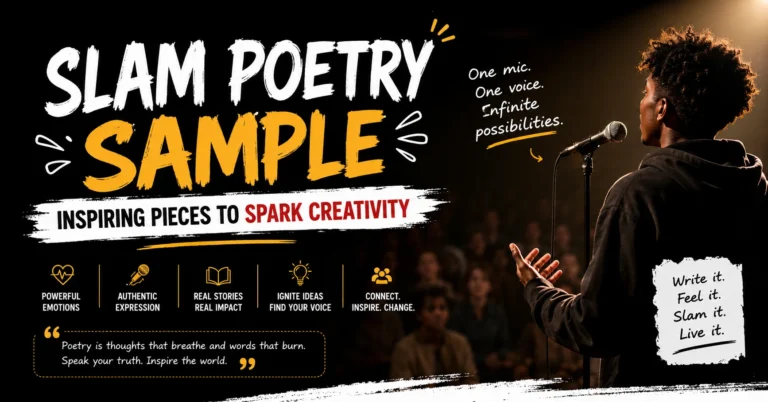 Slam Poetry Sample