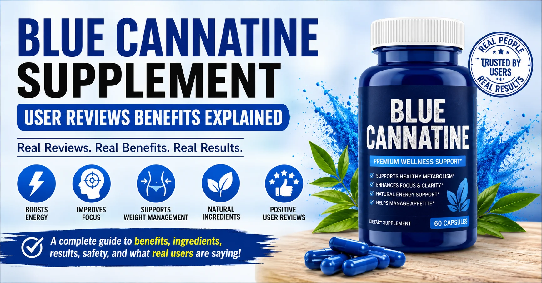 Blue Cannatine Supplement User Reviews Benefits
