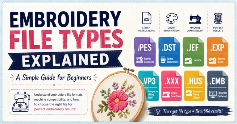 Embroidery File Types