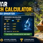 Last War Research Calculator