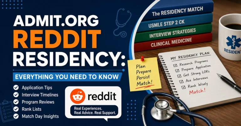 Admit.org Reddit Residency