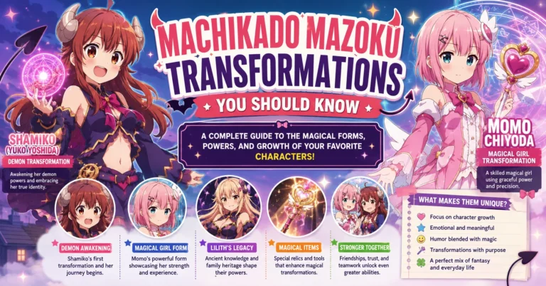 Machikado Mazoku Transformations