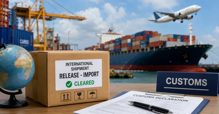 international shipment release - import