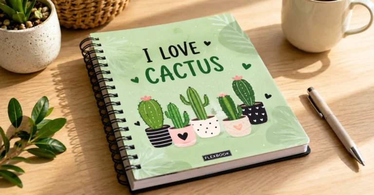 Flexbook I Love Cactus Ruled Notebook